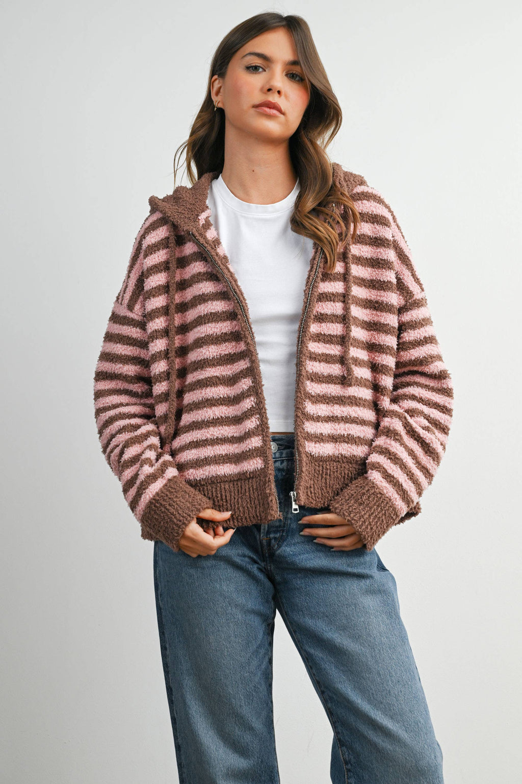 Cabin Stripe Zip-Up