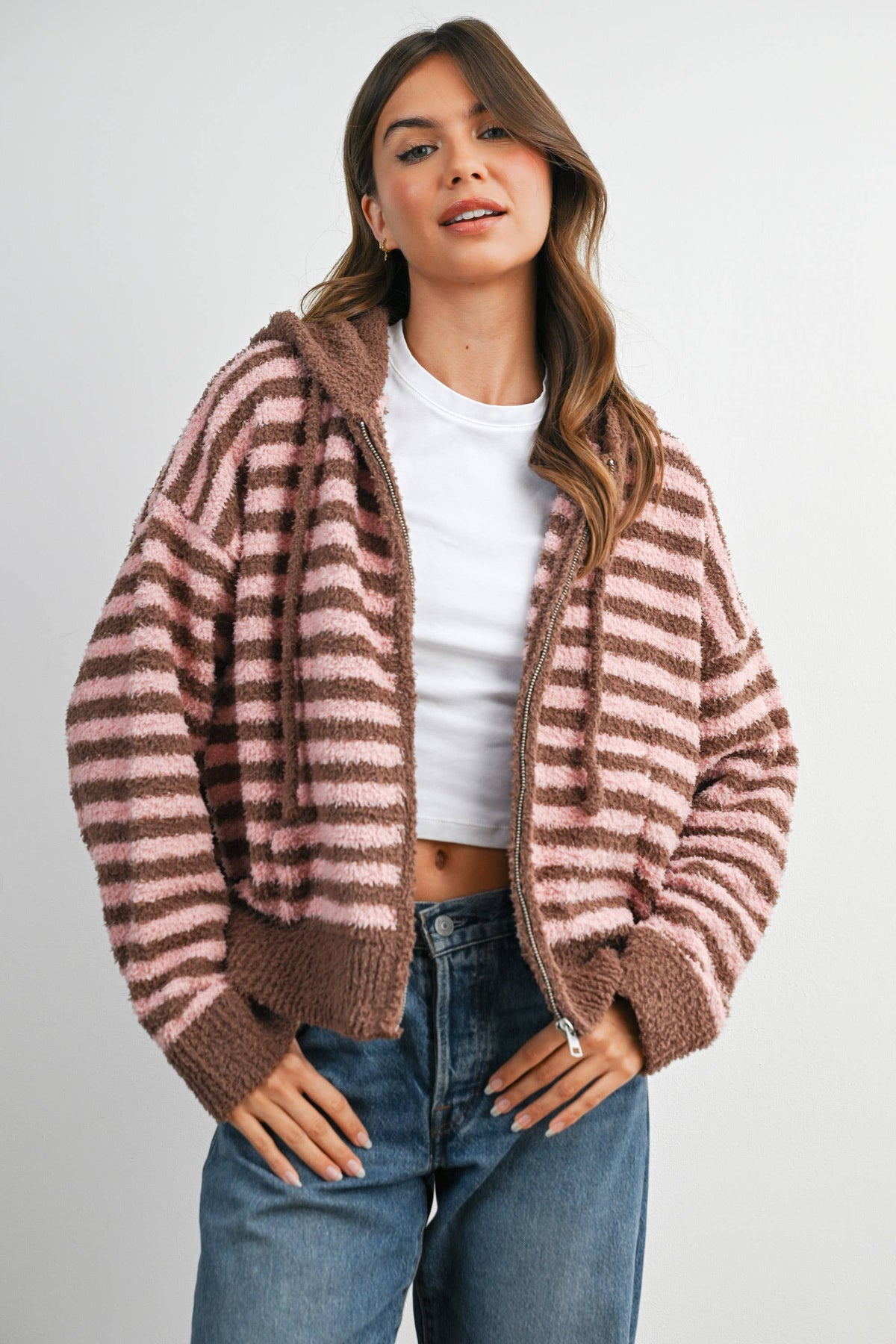Cabin Stripe Zip-Up